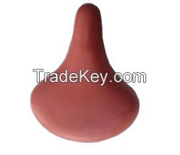 Brown City Pvc Cover Bicycle Saddle