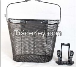 china quick release steel wire basket with handle bar