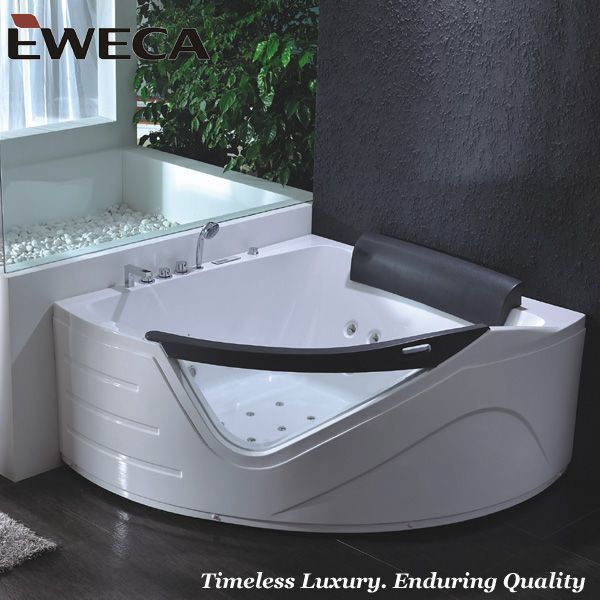 Corner Indoor Sexy Mmassage Bathtub with Glass (EW3008)