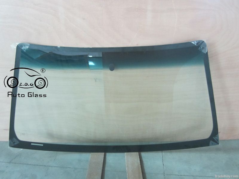 Laminated safety front windshield glass