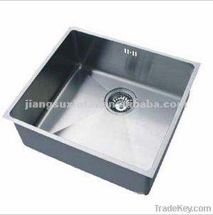 stainless steel kitchen sink square single bowel