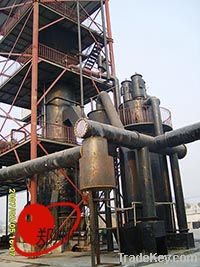 Two stage coal gasifier