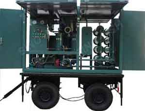 Transformer oil filtration machine