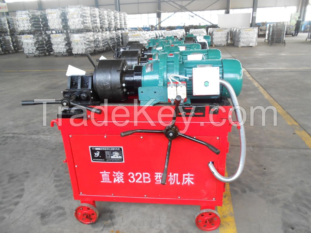 Rebar thread rolling machine