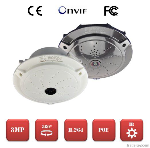 3MP 360 degree IP camera