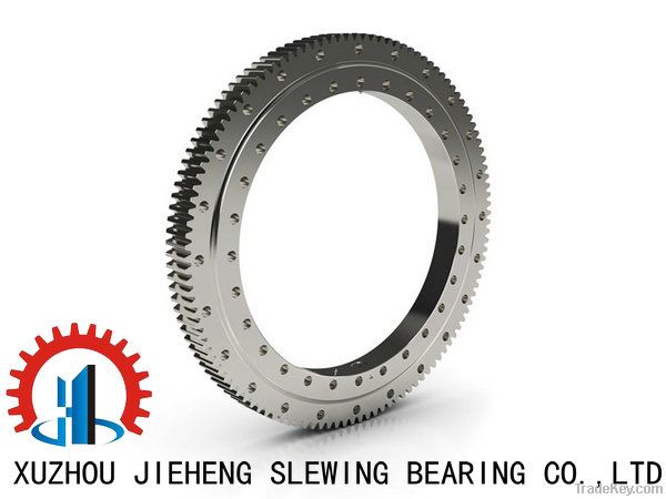 Single row four point contact ball slewing bearing