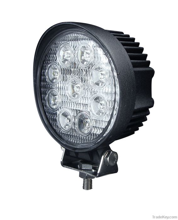 27W 4x4 LED Working Light Flood Beam / Pencil Beam off Road Lighting