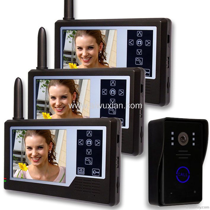 color display 3.5 inch touch key wireless video door phone intercom