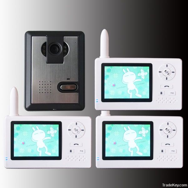 low price 3.5 inch Wireless video door phone intercom