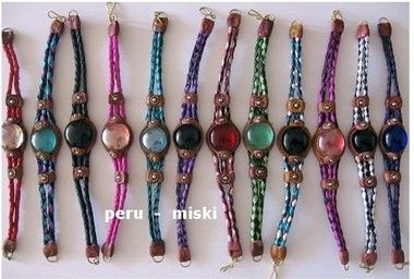 Braided leather bracelets