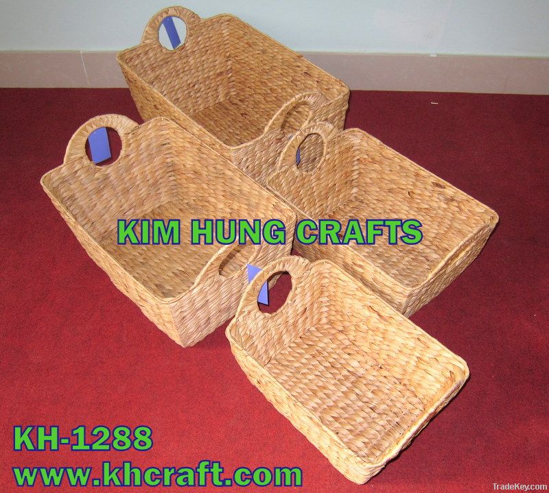 Water Hyacinth Basket Storage