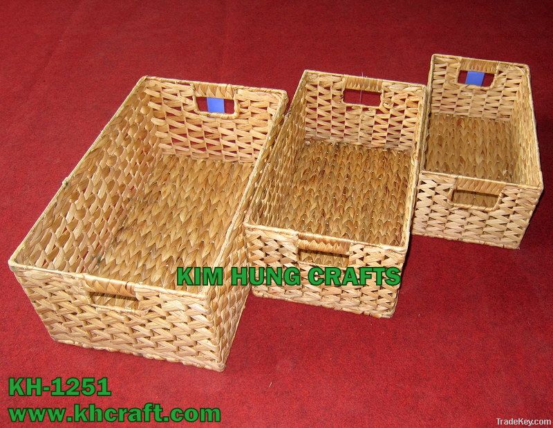 Water hyacinth Basket Storage