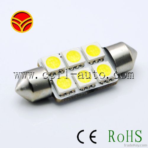 without alarm system festoon 6smd5050 36mm led