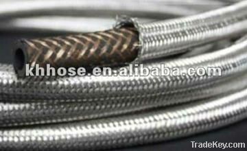 SAE J1532 transmission stailess steel wire braided oil cooler hose