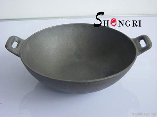 Cast iron wok