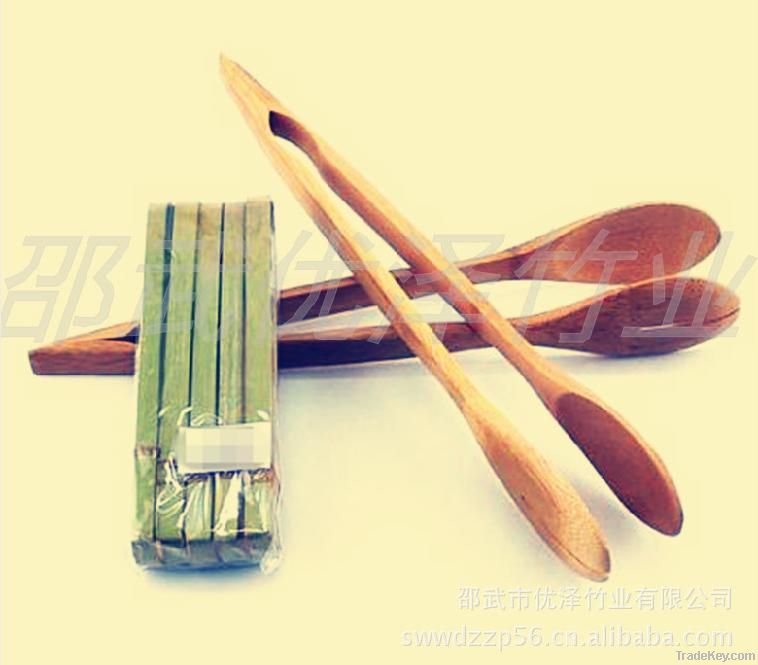 High Quality  Caramelized Bamboo Cooking Tong