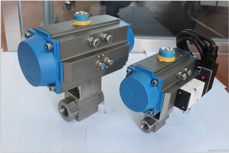 Pneumatic ball valve