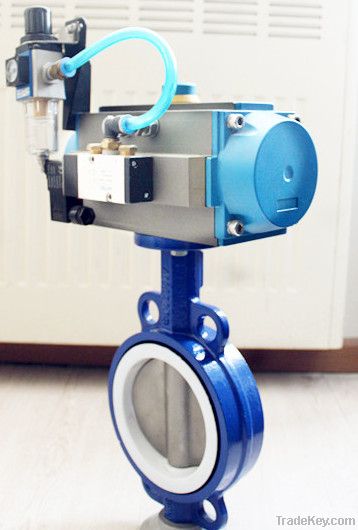 Pneumatic butterfly valve