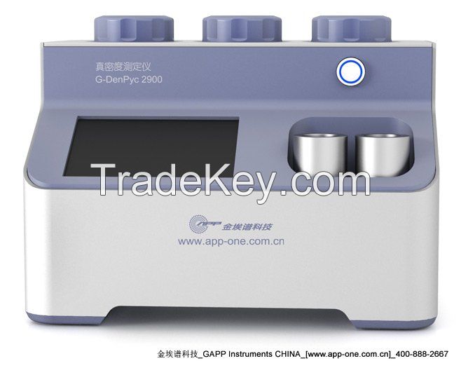 gas pycnometer analyzer for true density, open and closed porosity