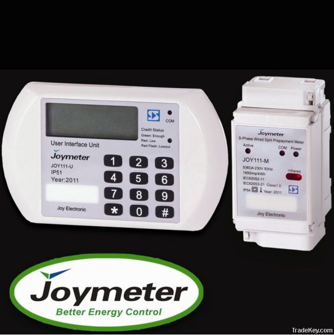 JOY111 split Single-phase prepaid elctricity meter