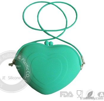 Silicone coin purse , Silicone fashion shopping handbags for woman