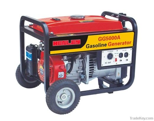 5kW Portable Gasoline Generator with Gasoline Engine 188F