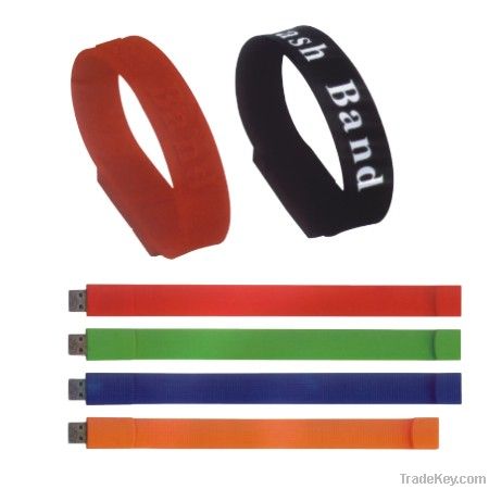 Talect-UB02-Bracelet customized color and logo PVC usb flash drive
