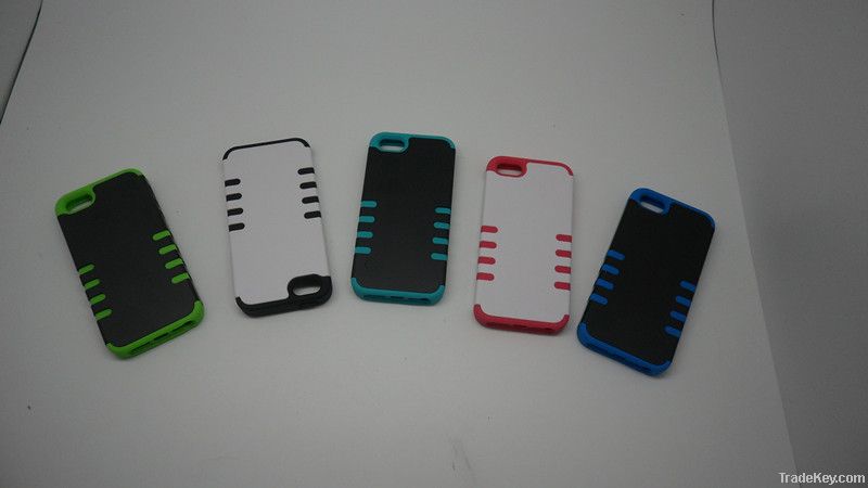 2012 Newest Fashion PC+Silicone design, cell phone case