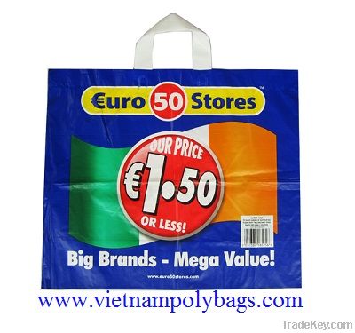 Flexi loop handle poly plastic bag-vietnampolybags.com