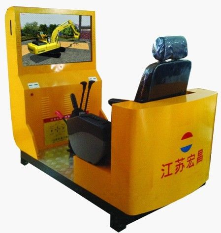 Excavator training simulators with 42 inch LED display