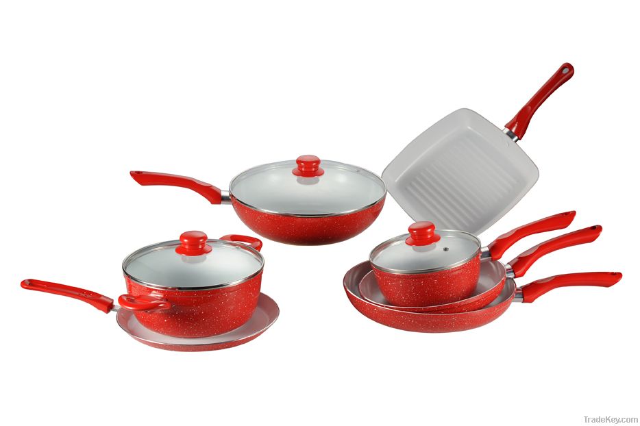 Aluminum Forged Ceramic Coating Cookware Set