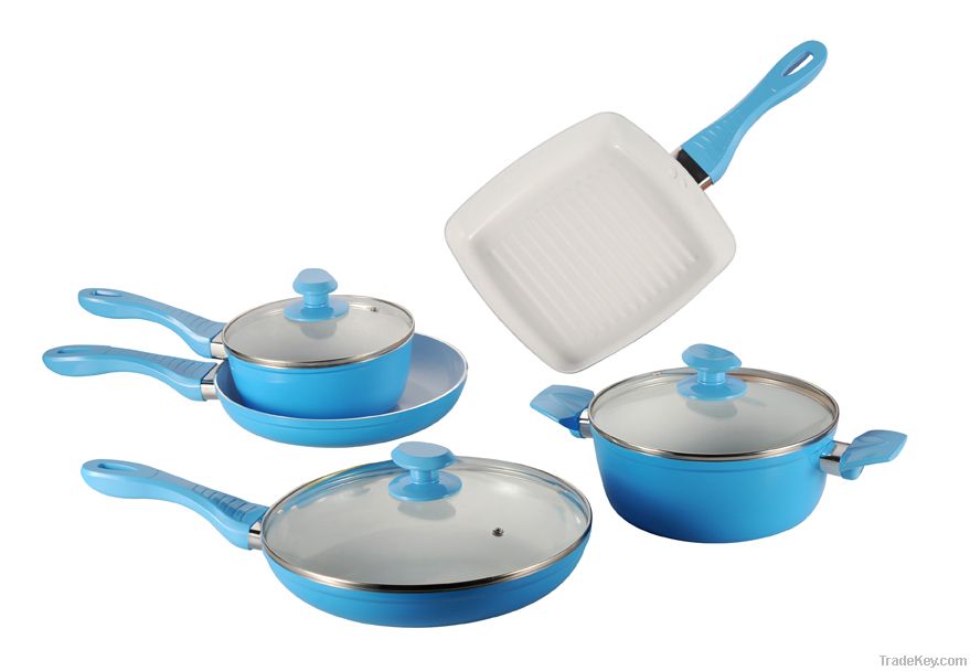 Aluminum Forged Ceramic Coating Cookware Set