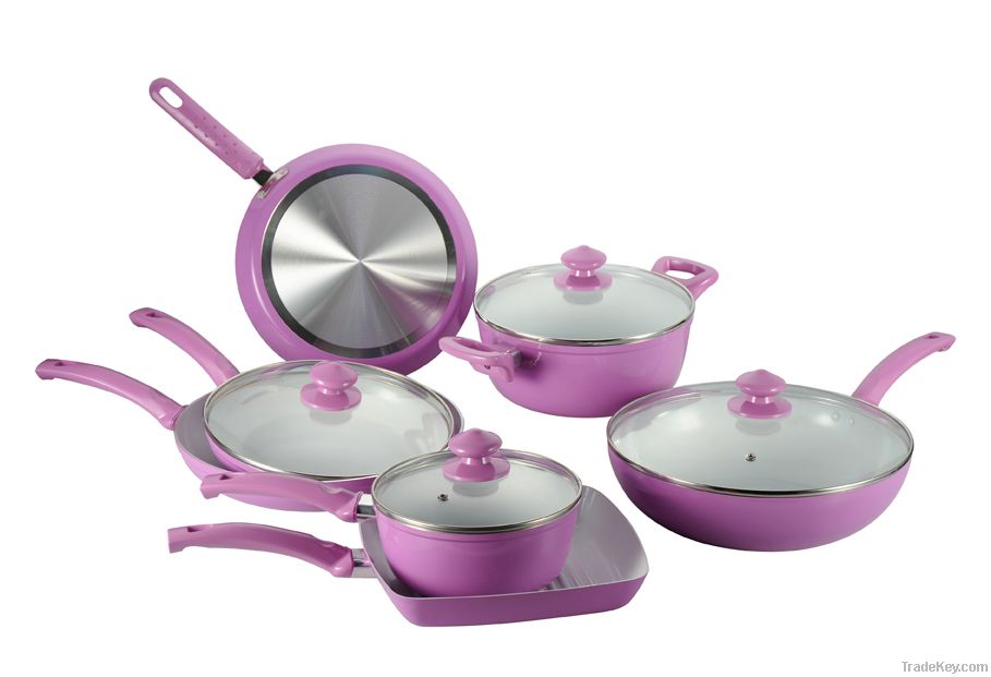 Aluminum Forged Ceramic Coating Cookware Set