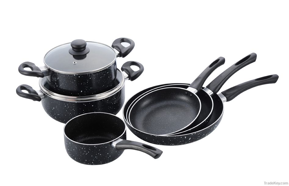 Aluminum Non-Stick Marble Coating Cookware