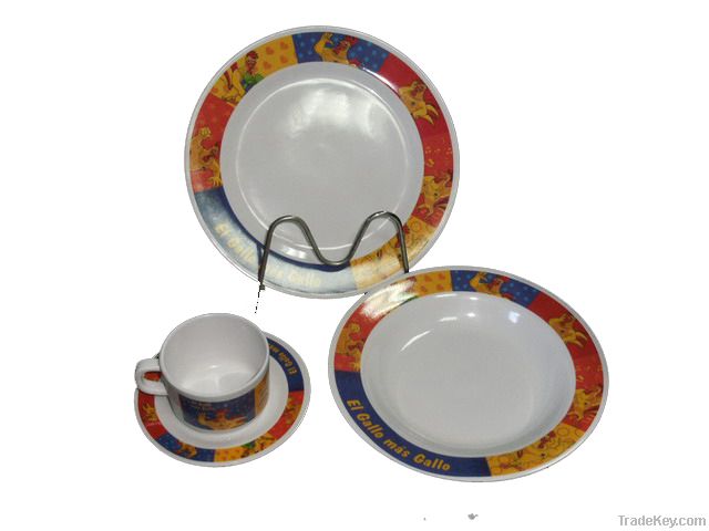 melamine round dinnerware