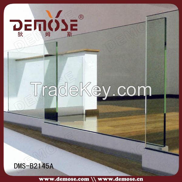 balcony stainless steel glass railing design