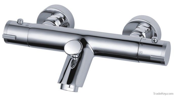 round thermostatic bath shower valve