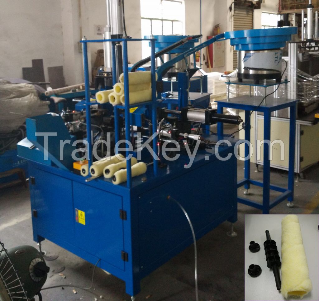 Roller Sleeve Plastic Core &amp; Caps Assembly Machine (TB-RCA-01)