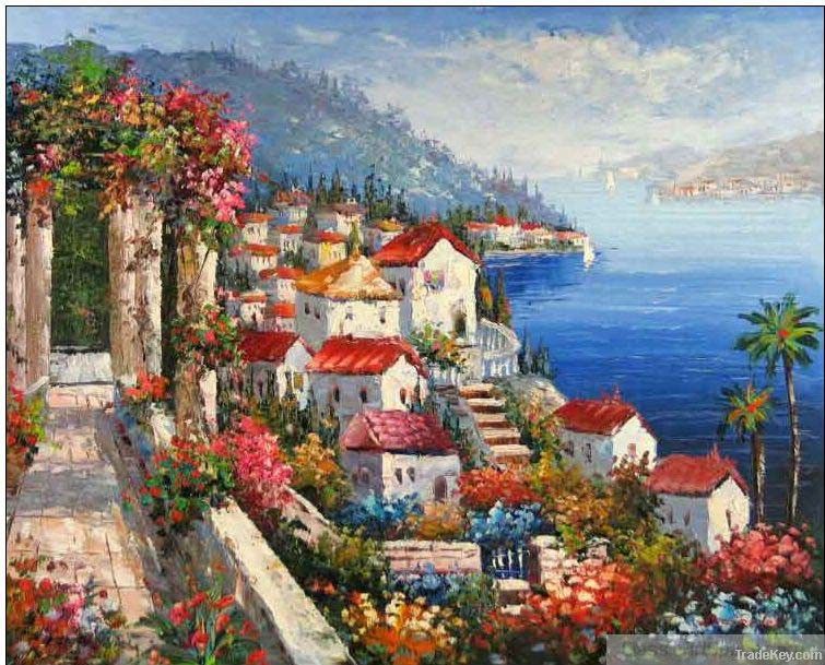 Mediterranean oil painting