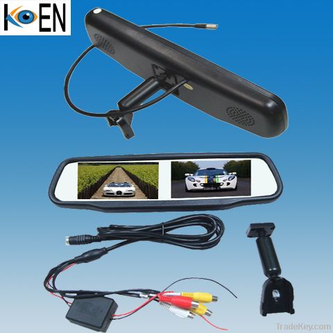 Double 4.3 inch monitor special bracket car rear view mirror KS0543