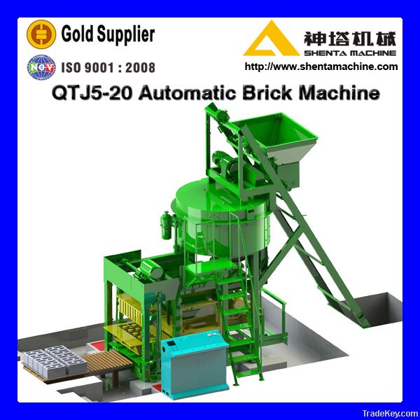 Concrete hollow brick making machine