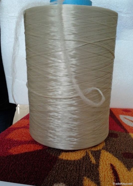 Light Golden Polyester BCF Yarn Untwist