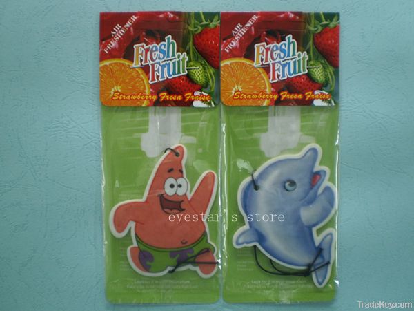 Cartoon shape paper air freshener