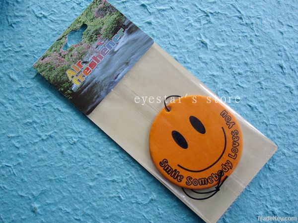 Smile paper air freshener