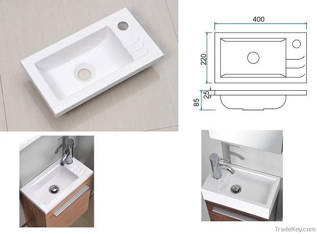 Resin small basin 400x220 400x250