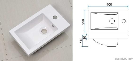 Resin small basin 400x220 400x250