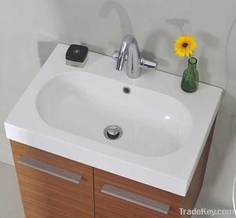 Resin white surface stone basin