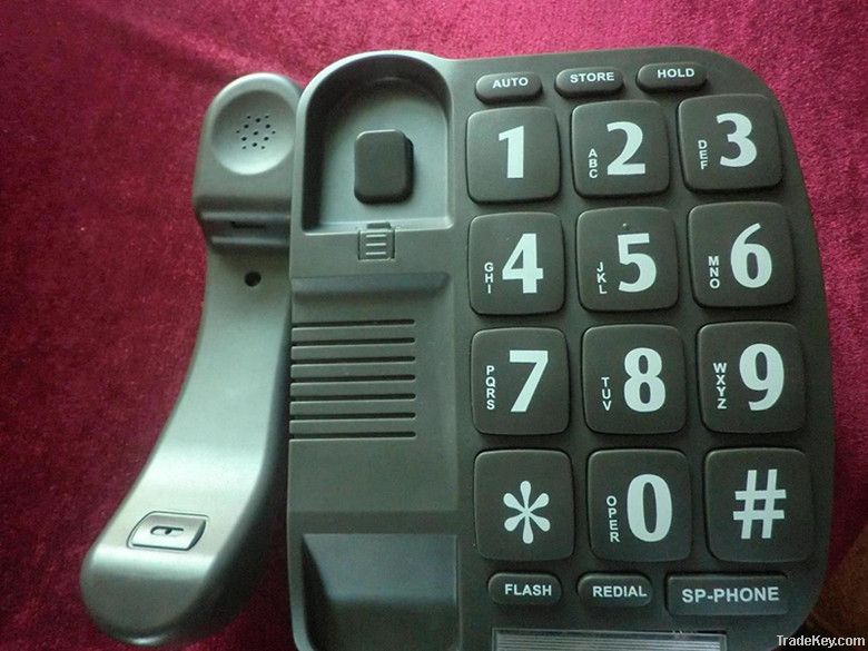 hot! cheap grey big button home telephone best gift for old people