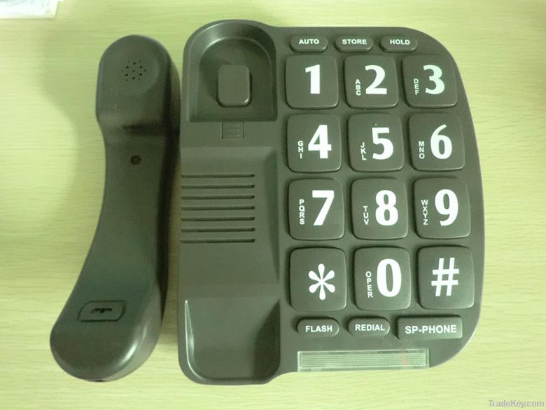 hot! cheap grey big button home telephone best gift for old people