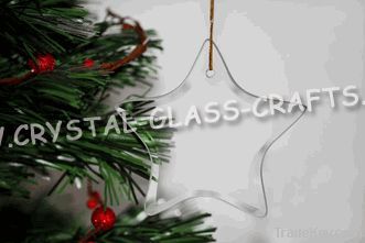 Beveled jade glass ornaments